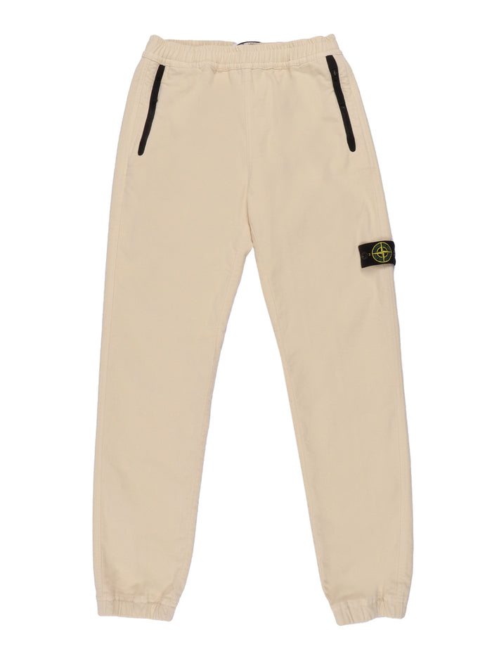 COMFORT PANTS Beige Cotton Elastane