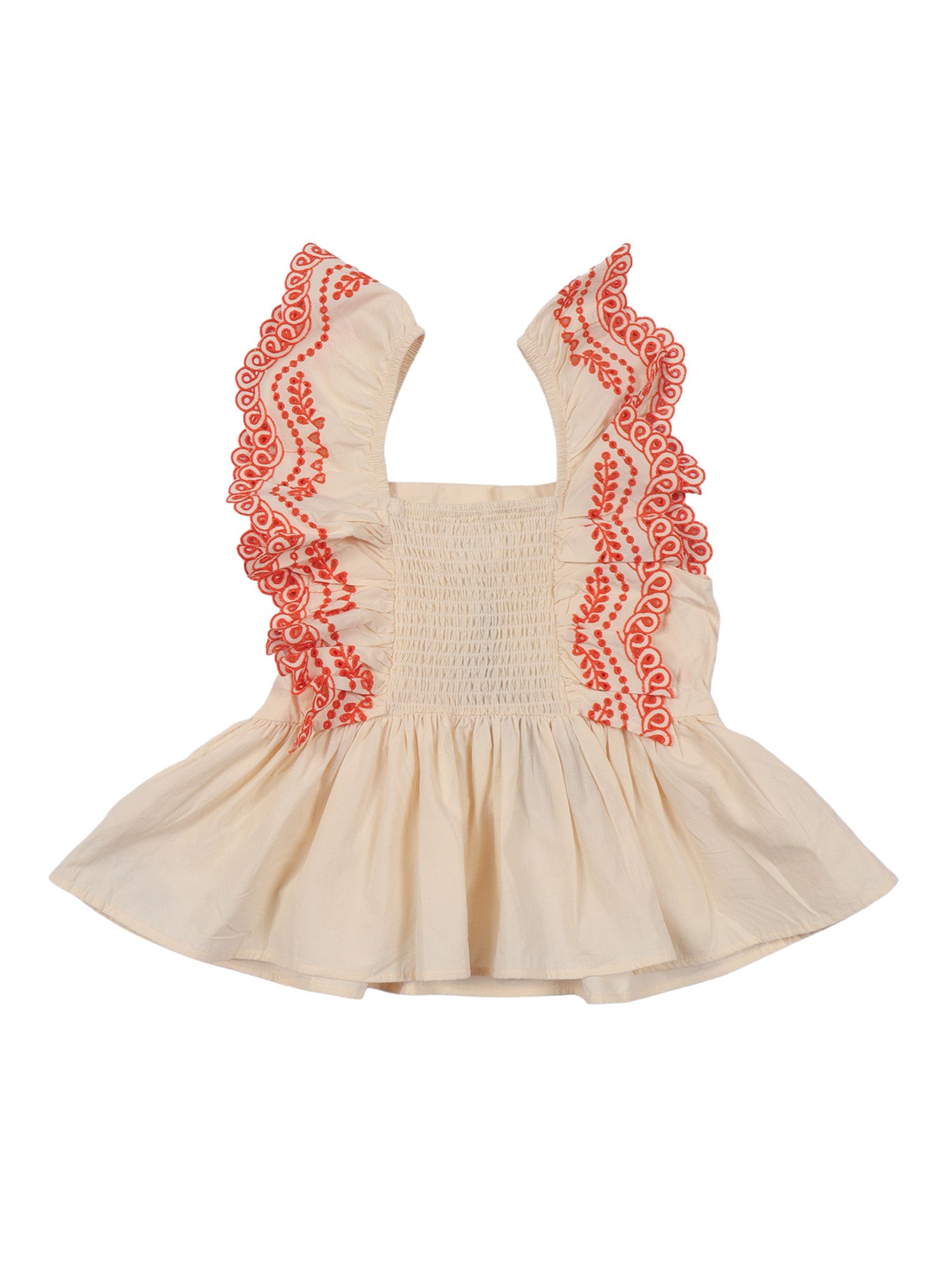 Rosamond Blouse White Cotton Organic