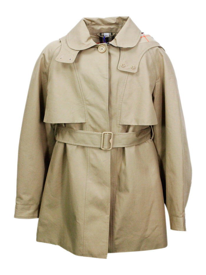 Burberry Coats Sand 100co