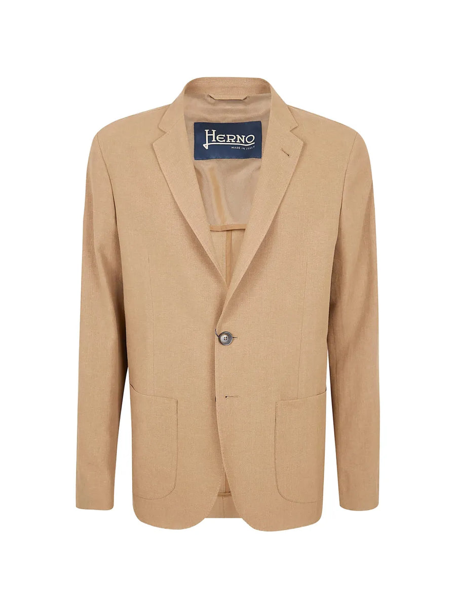 Herno Linen/Flax 70% blazer in beige