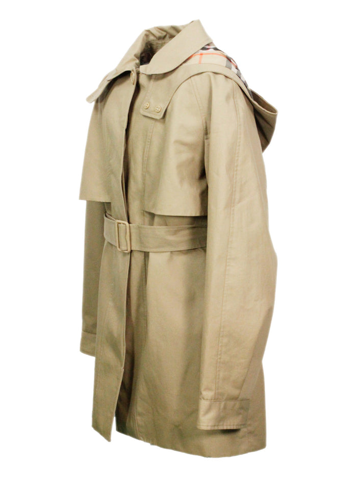 Burberry Coats Sand 100co