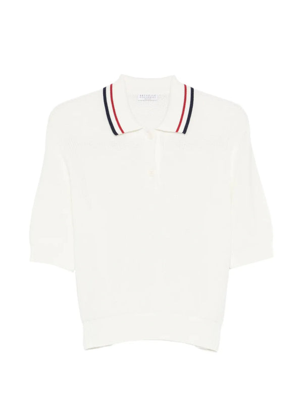 Brunello Cucinelli Cotton 100% polo in white