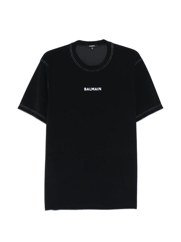 Balmain Polyamide 85% t-shirt in black