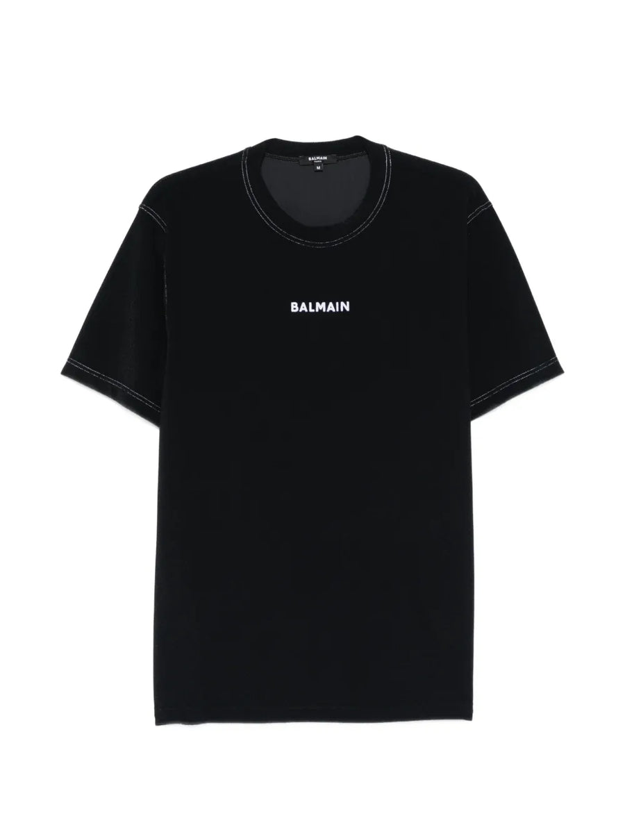 Balmain Polyamide 85% t-shirt in black