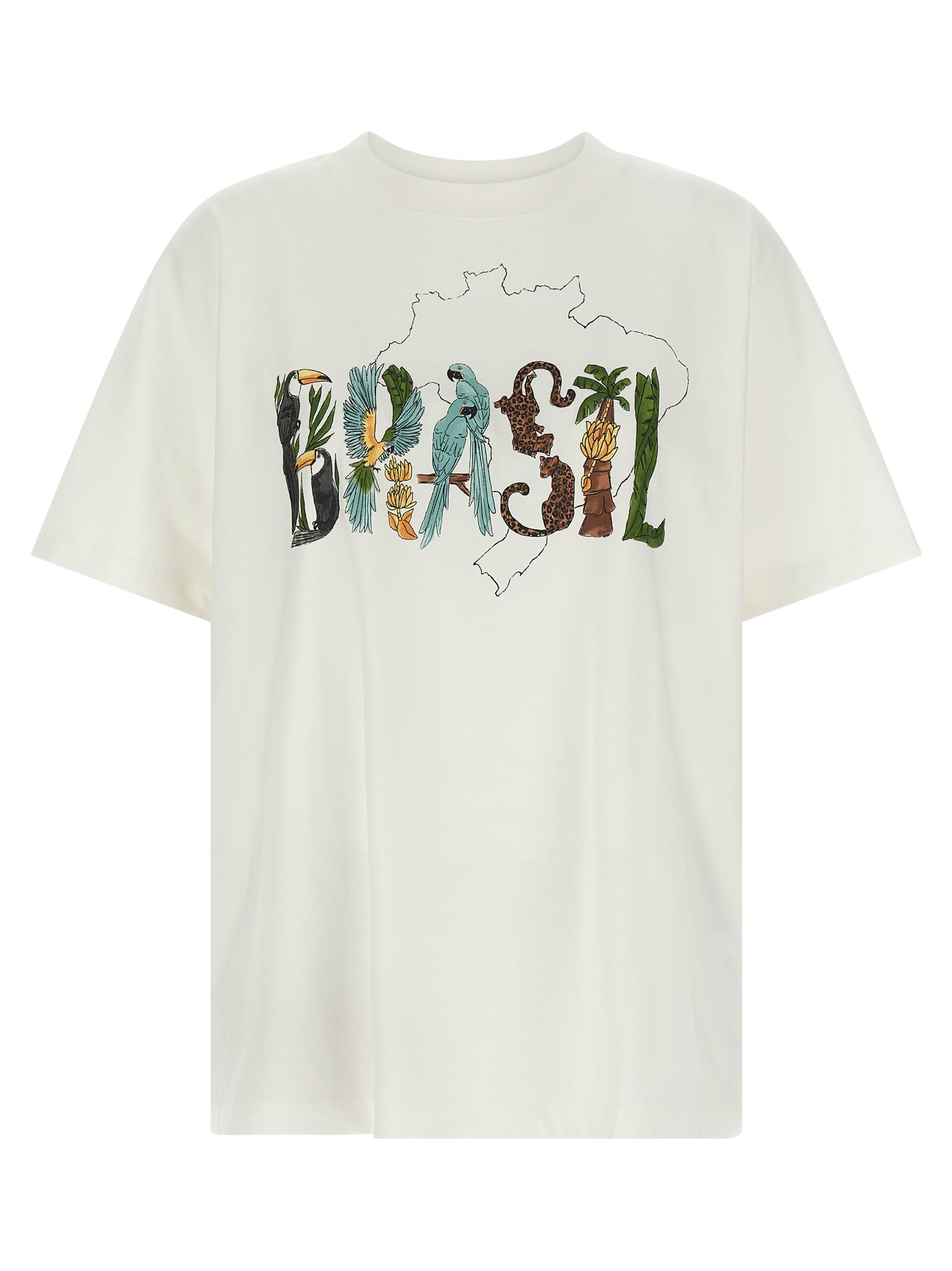 Off-White Brasil T-shirt Cotton
