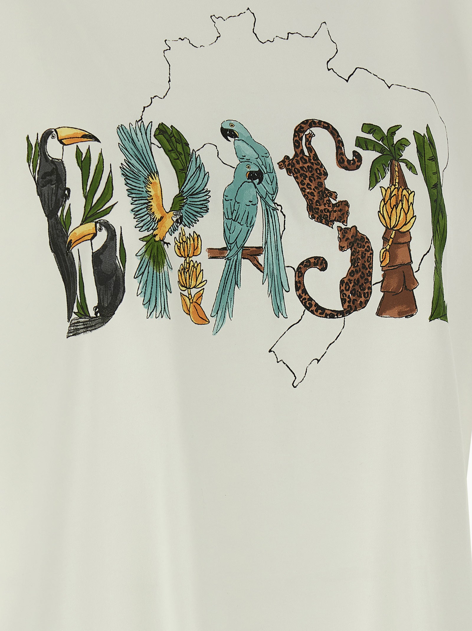 Off-White Brasil T-shirt Cotton