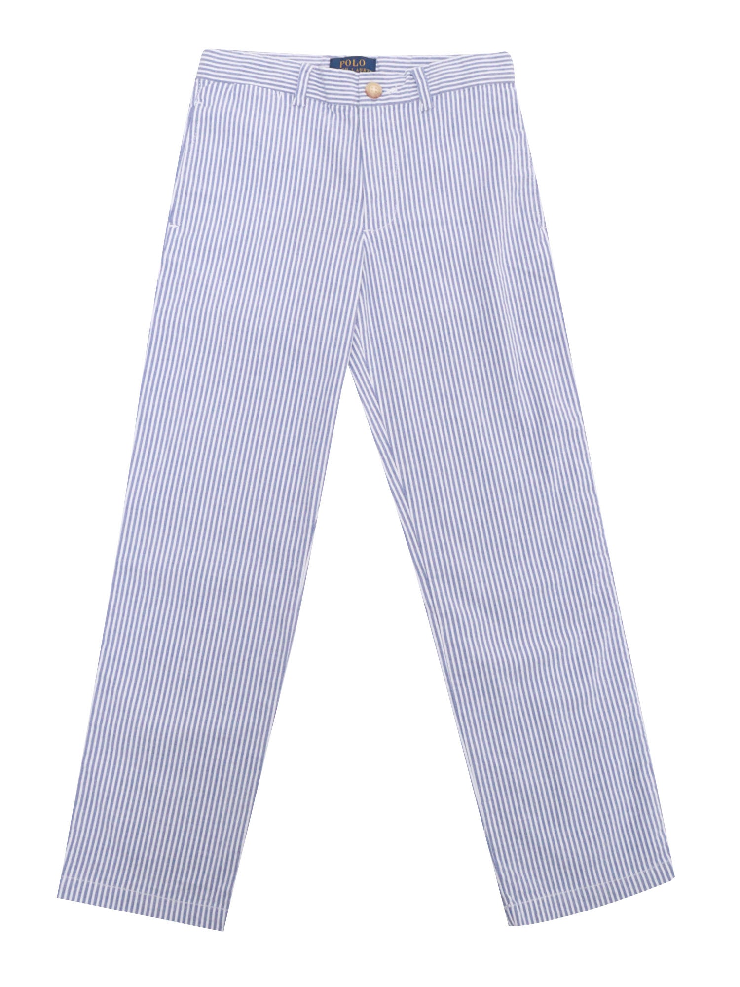 Striped trousers Blue Cotton Elastane Pant