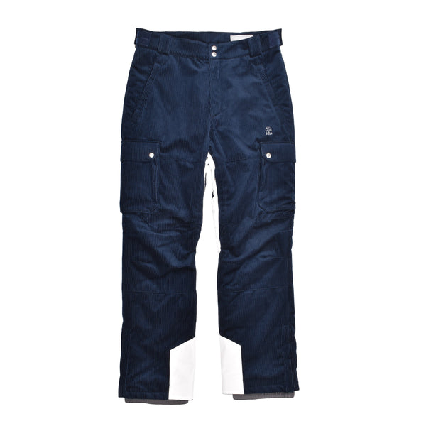 Brunello Cucinelli Mens Navy Corduroy Cargo Pants Blue