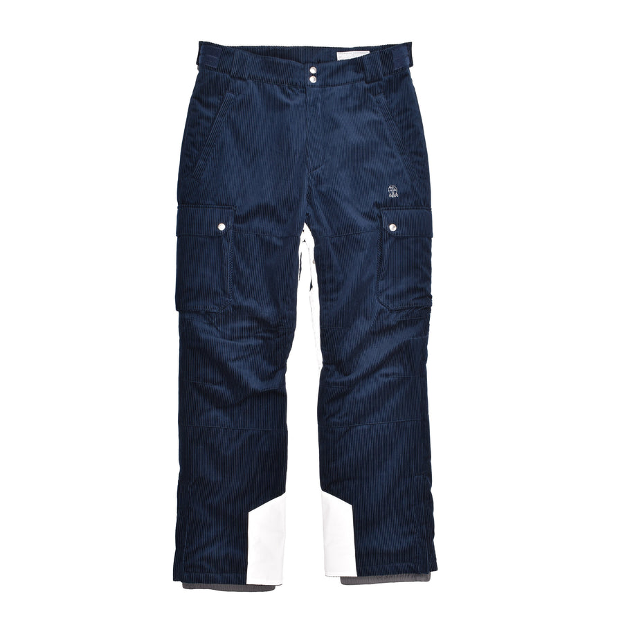 Brunello Cucinelli Mens Navy Corduroy Cargo Pants Blue