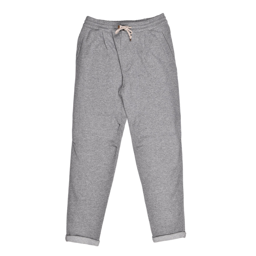 Brunello Cucinelli Mens Gray Cashmere Cropped Trousers
