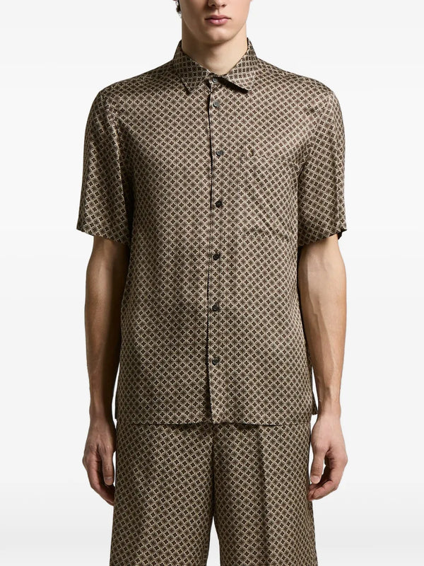 Peserico 100% (fabric composition not fully specified) shirt in brown