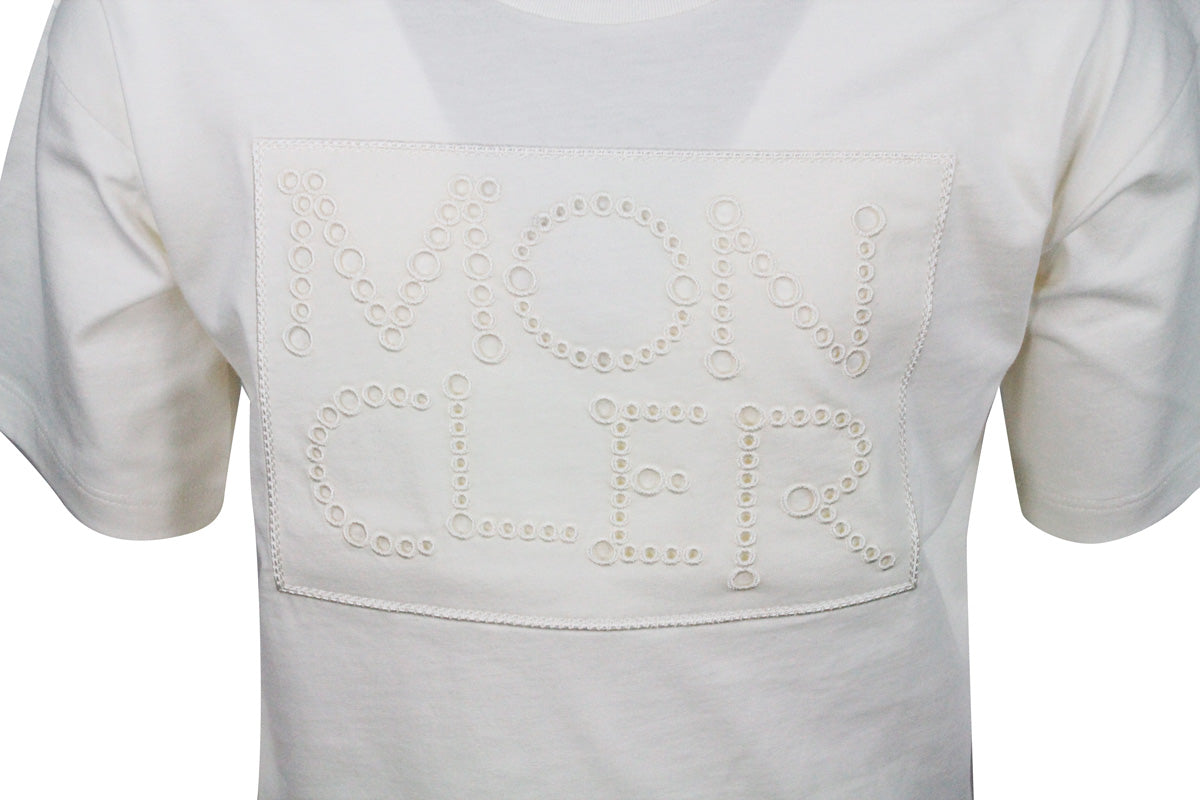 Moncler T-shirts and Polos Cream 100co