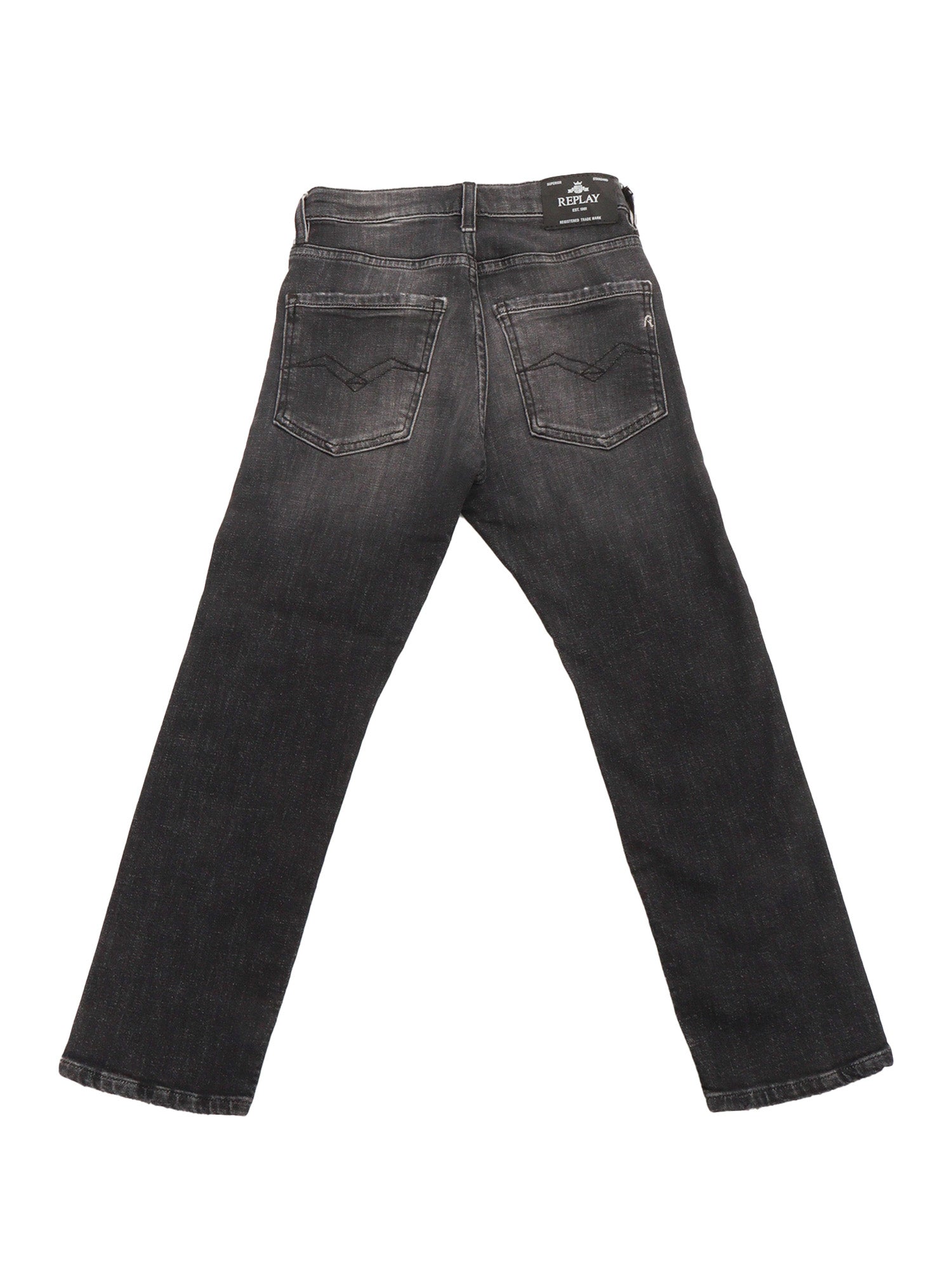 Pants Grey Cotton Elastane