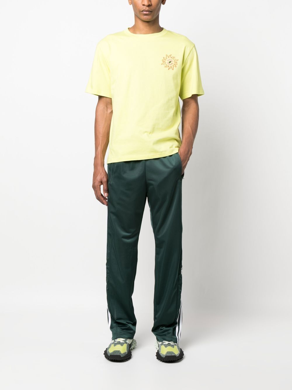 Surfing Wirdo Yellow & Orange Cotton | T-shirt