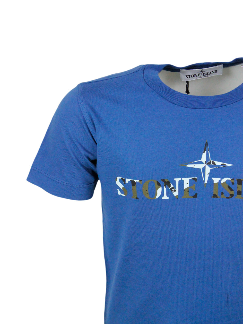 Stone Island T-shirts and Polos Blue 100co