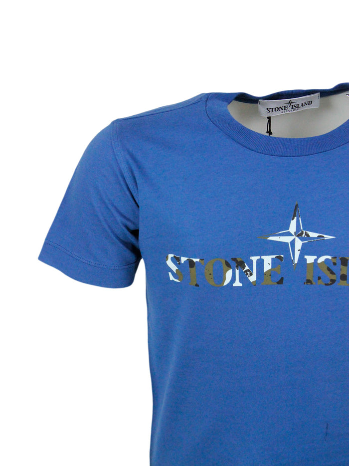 Stone Island T-shirts and Polos Blue 100co