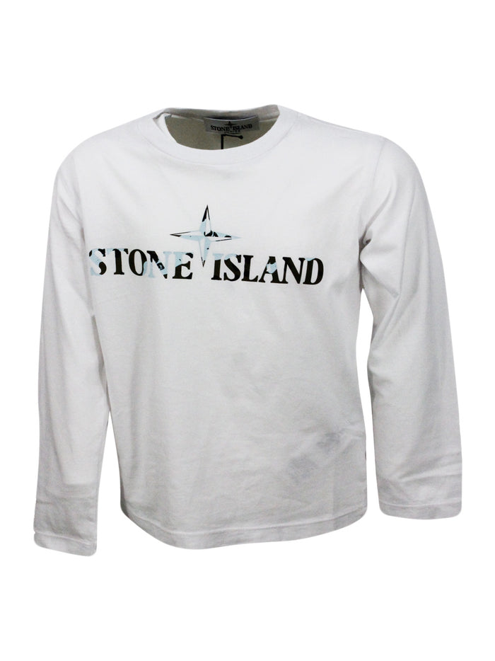 Stone Island T-shirts and Polos White 100co