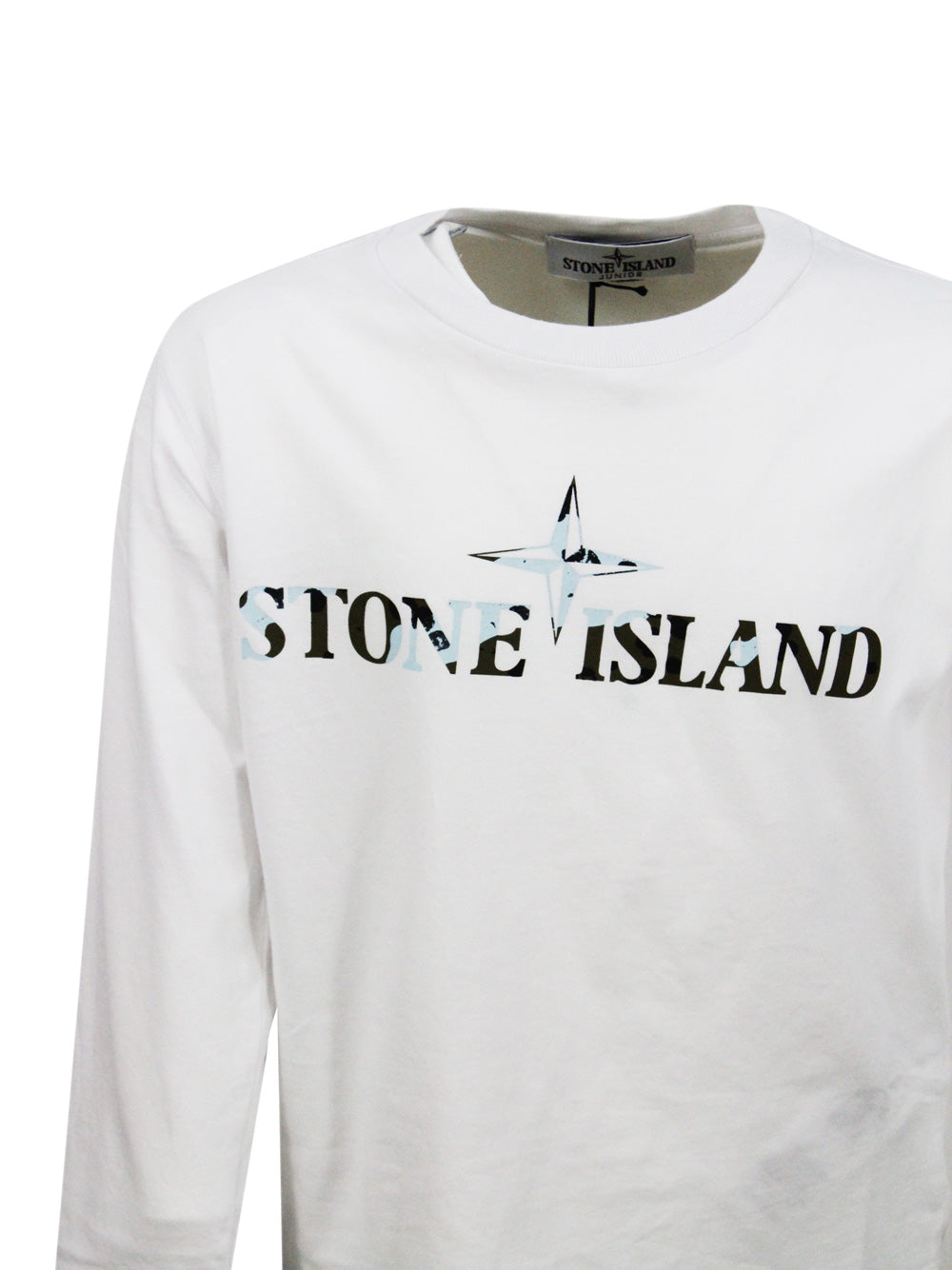 Stone Island T-shirts and Polos White 100co
