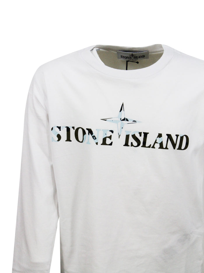 Stone Island T-shirts and Polos White 100co