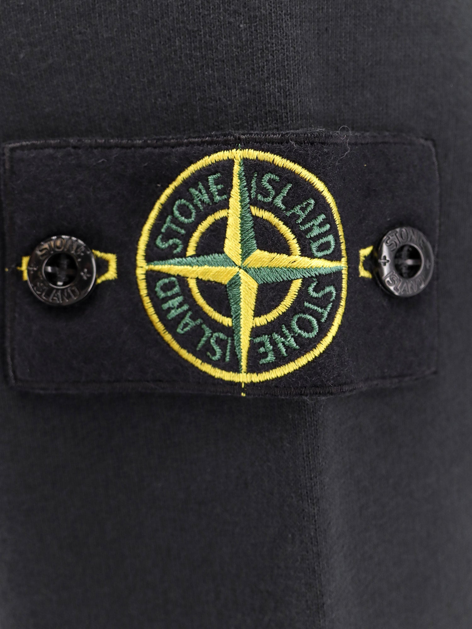 Stone Island Sweaters Black Cotone Organico