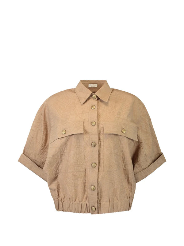 Brunello Cucinelli 100% Linen shirt in beige