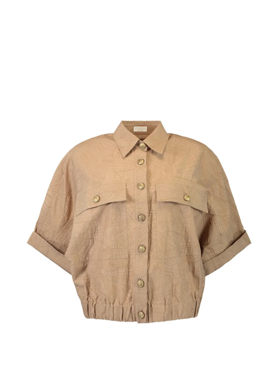 Brunello Cucinelli 100% Linen shirt in beige