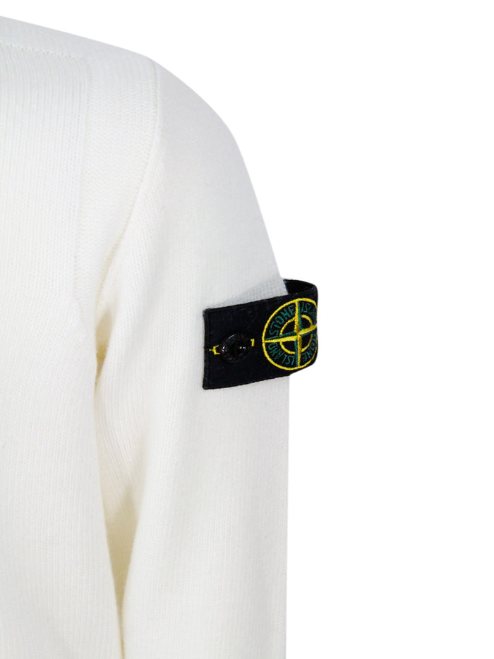 Stone Island Sweaters Ivory 40wv 30pa 10ws