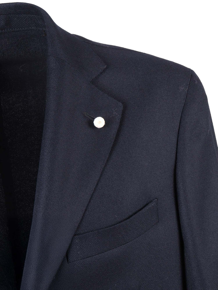 Jacket Blue Virgin Wool Single Breasted