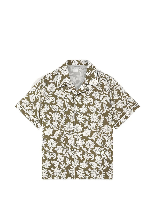 Golden Goose 100% cotton shirt in olive