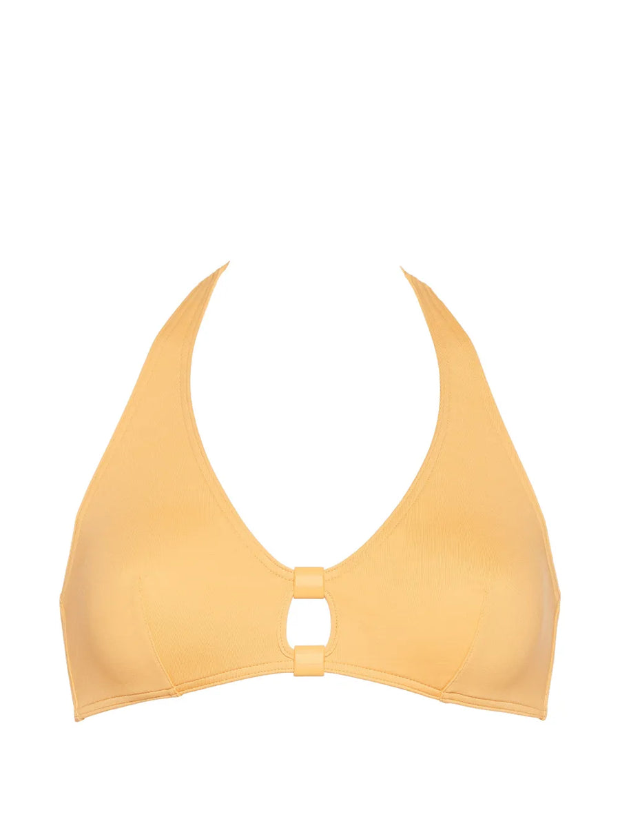 Eres Polyamide 84% bikini top in yellow