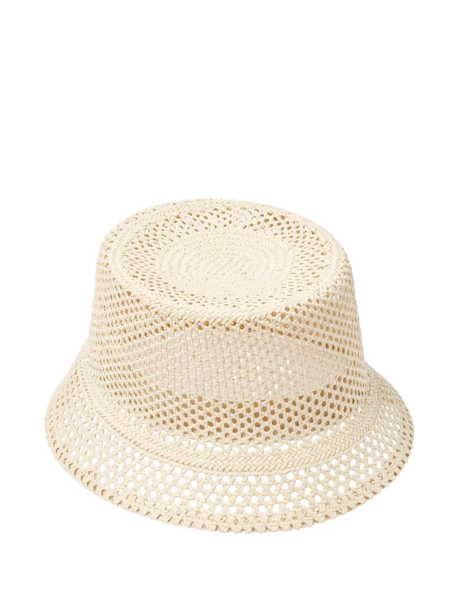 Eres Paper 78% bucket hat in cream