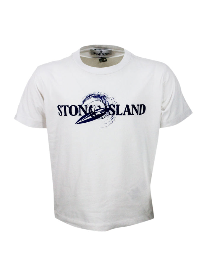Stone Island T-shirts and Polos White 100co