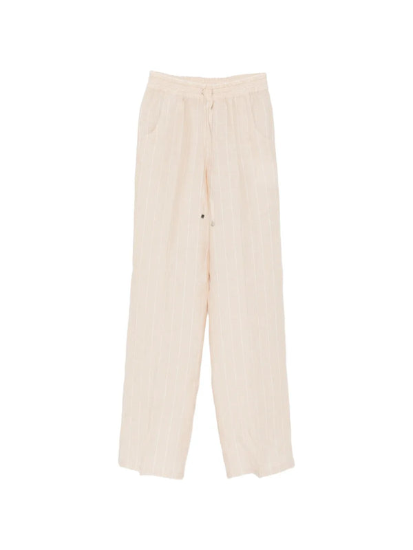 Kiton Linen/Flax 100% trousers in beige
