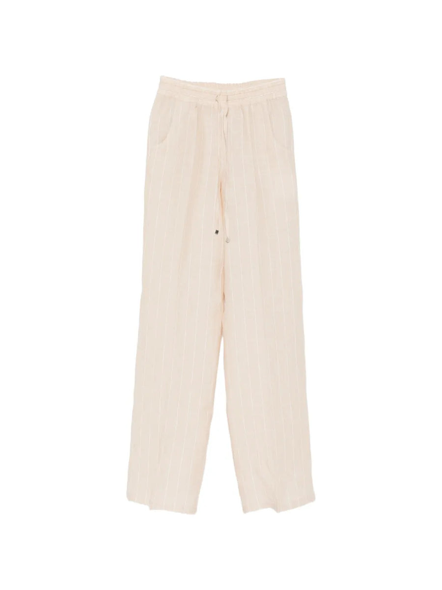 Kiton Linen/Flax 100% trousers in beige