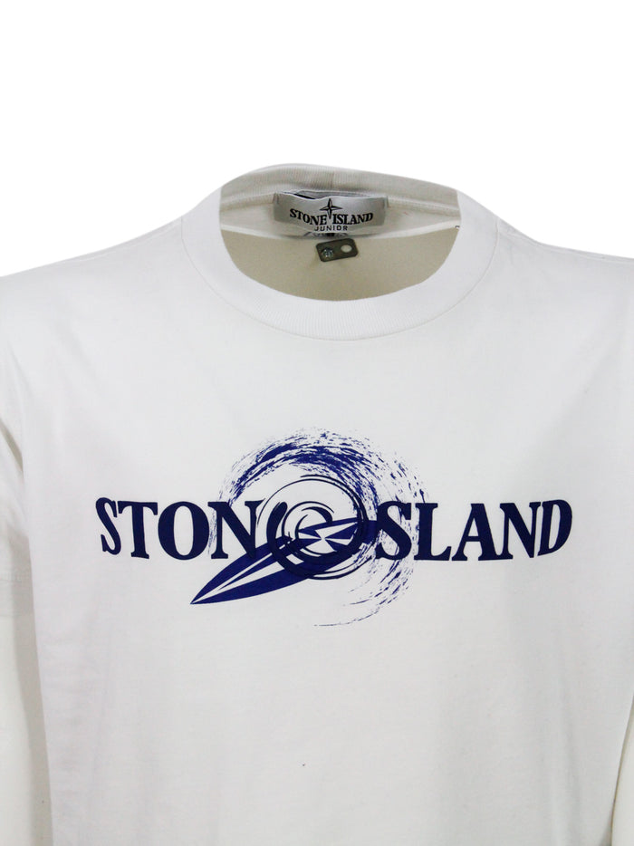 Stone Island T-shirts and Polos White 100co
