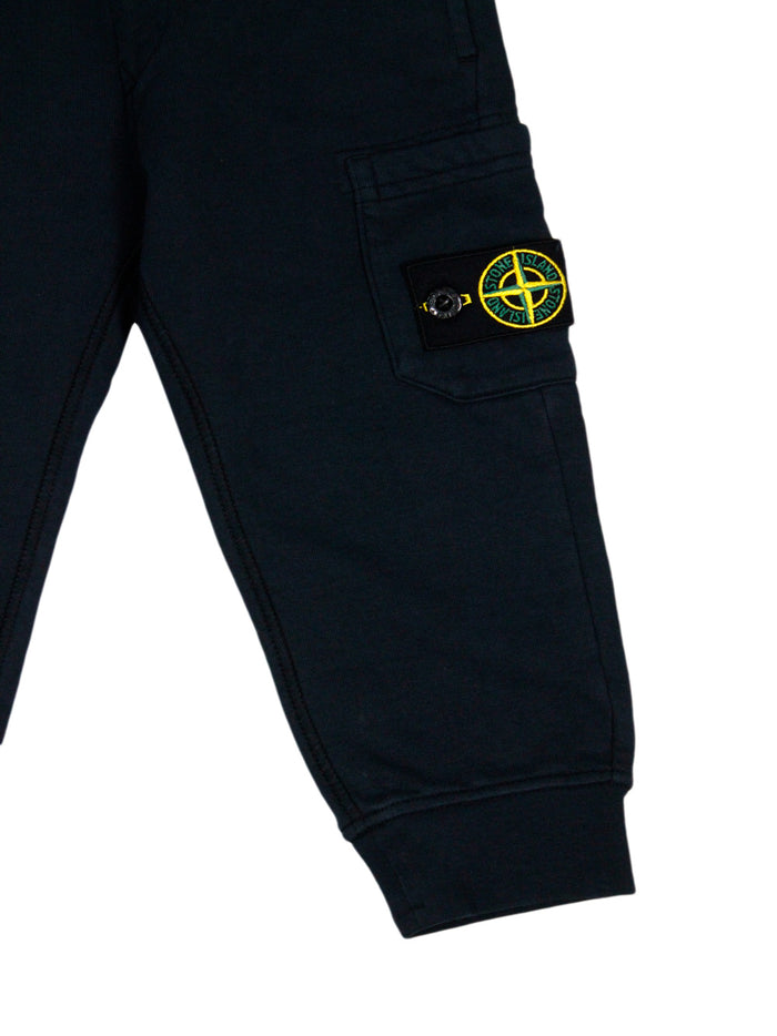Stone Island Trousers Blue 100co