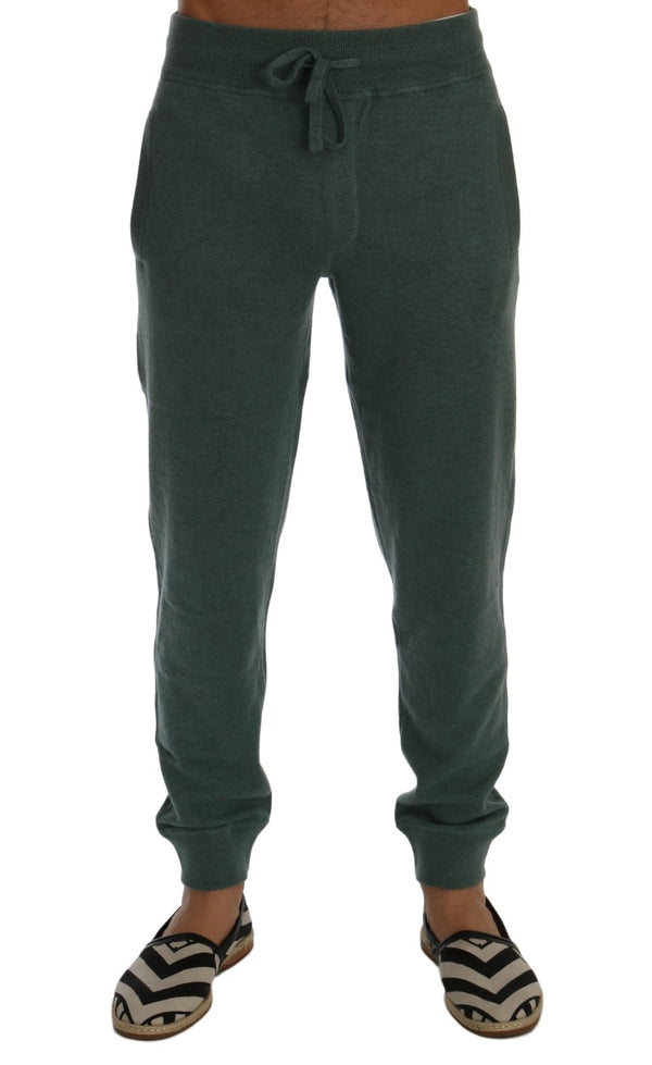 Dolce & Gabbana 100% Cashmere joggers in green