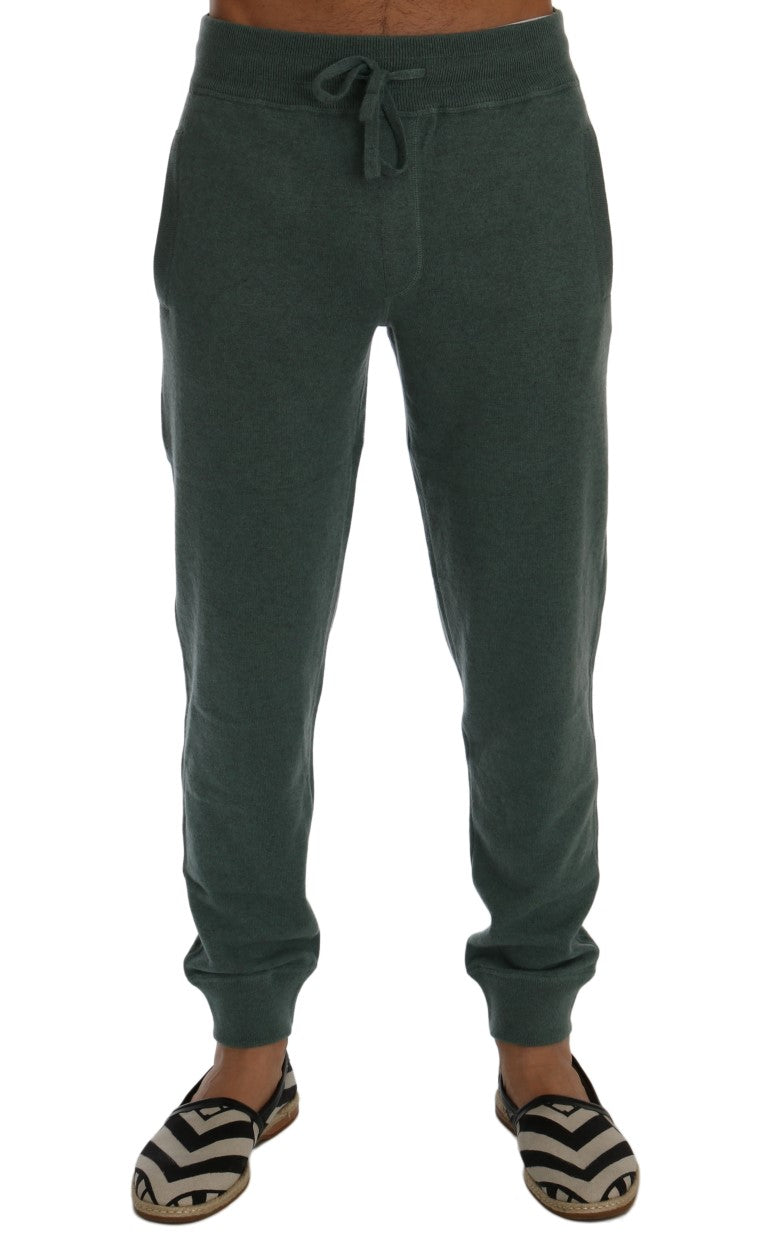 Dolce & Gabbana 100% Cashmere joggers in green