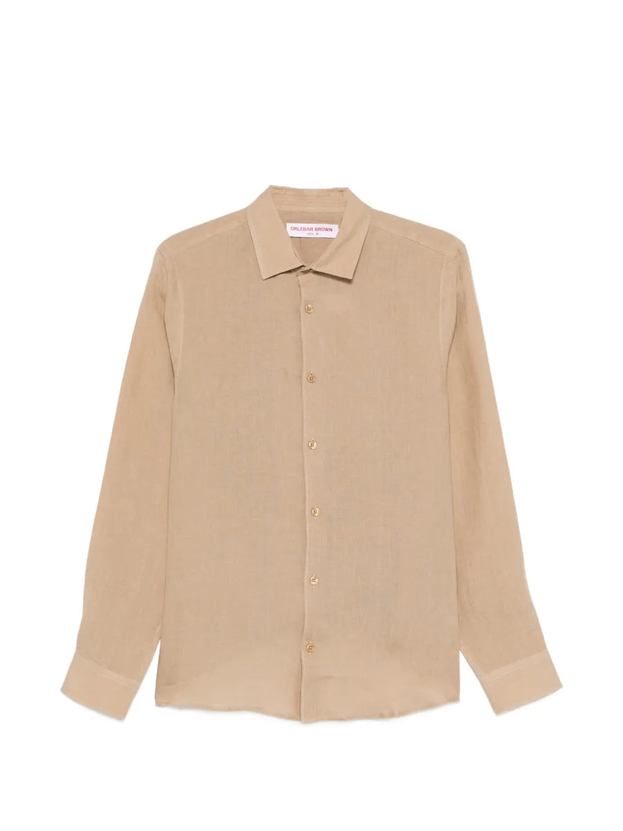 Orlebar Brown Linen 100% shirt in beige