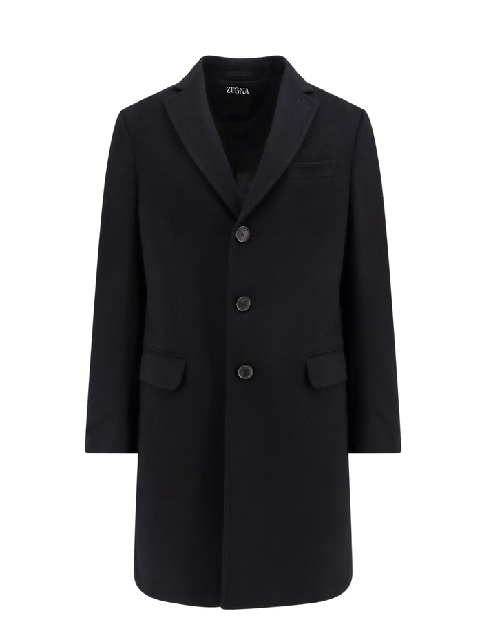 Zegna Coats Black