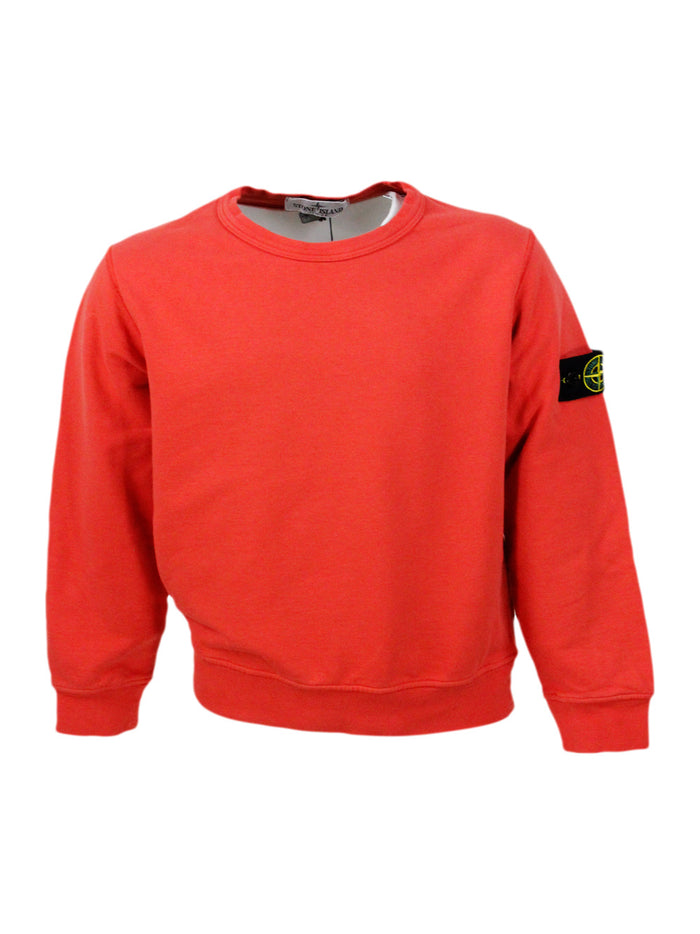 Stone Island Sweaters Orange 100co
