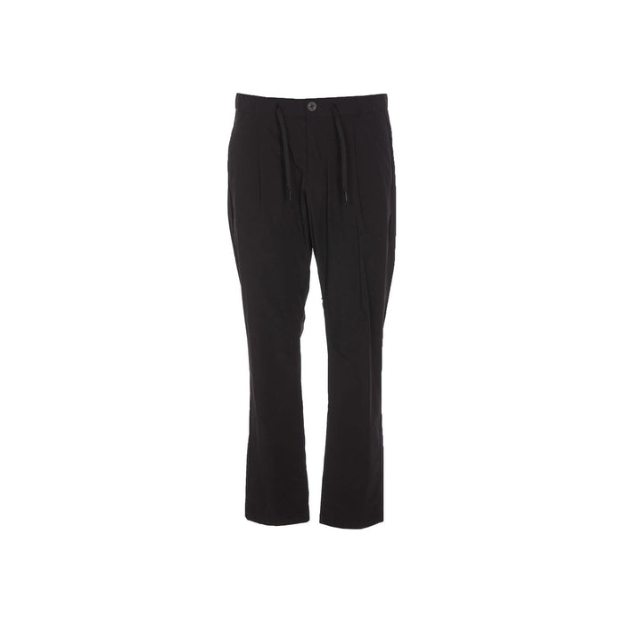 Herno Technical Fabric Pants Black Elastane Polyamide