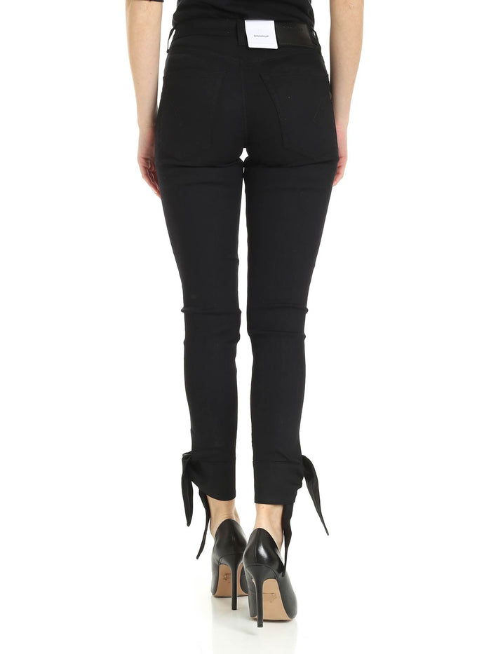 Don Dup Diana Jeans Black Cotton