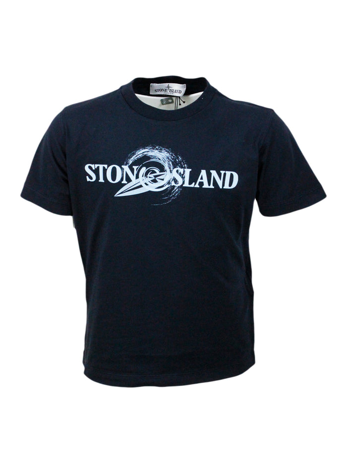 Stone Island T-shirts and Polos Blue 100co