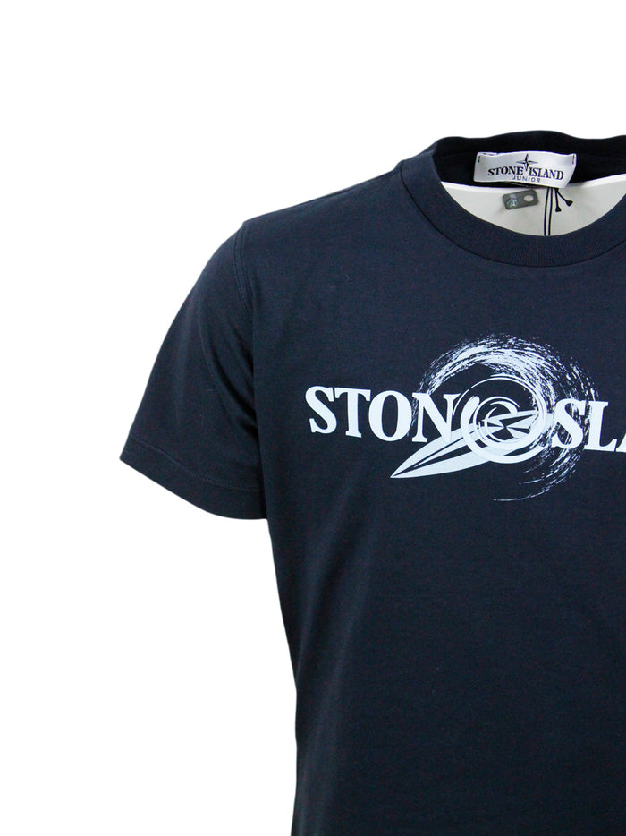 Stone Island T-shirts and Polos Blue 100co