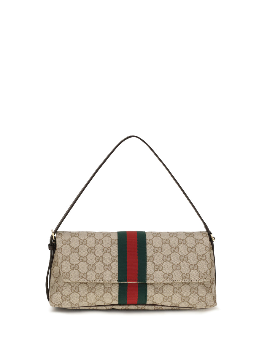 Shoulder Bag Madison Coated Gg Brown Fabric Handbags