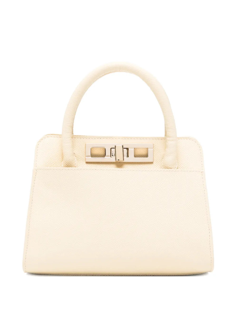 Fabiana Filippi Calf Leather 100% top handle bag in cream