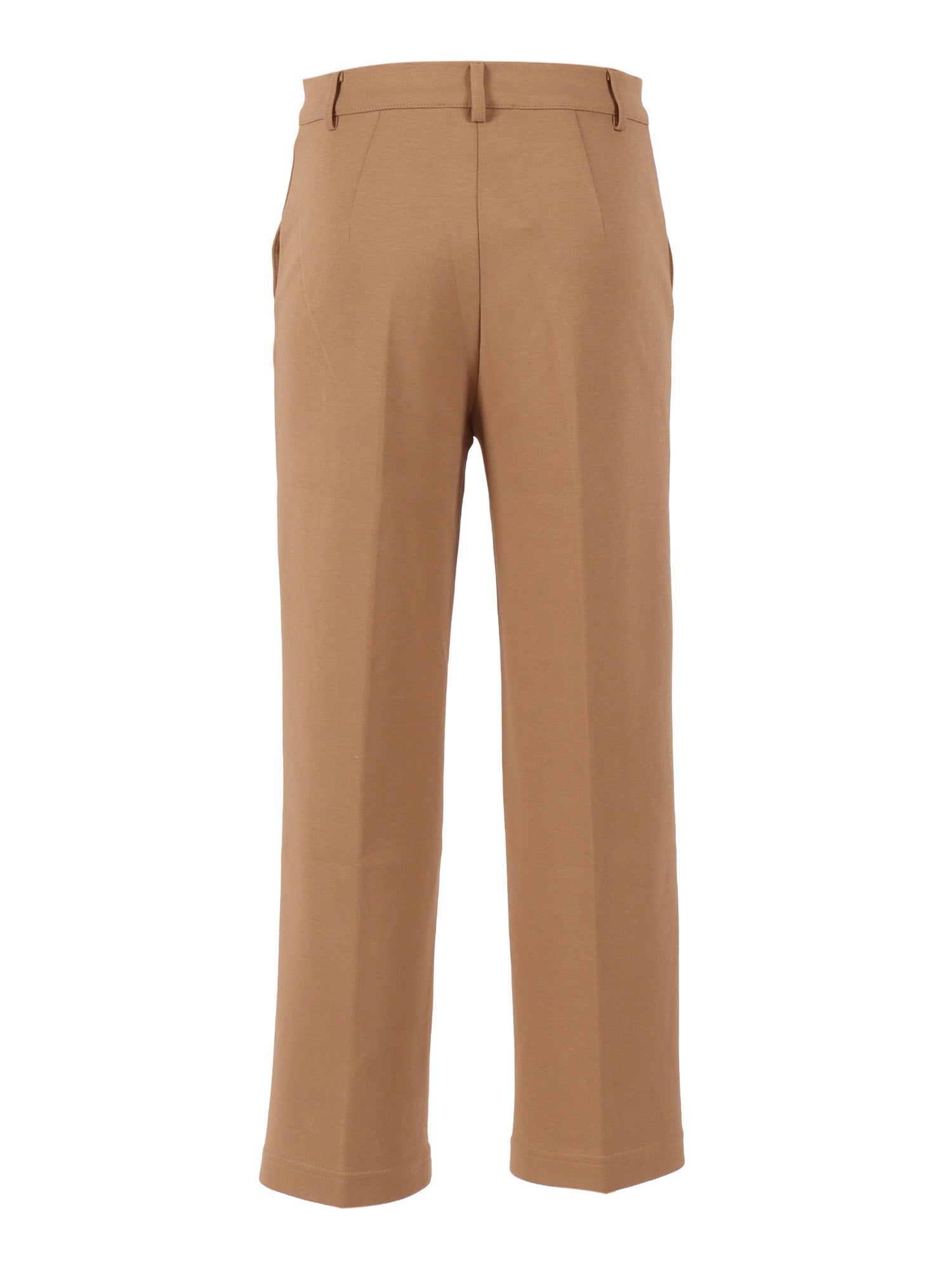 TROUSERS Brown Cotton Polyester Pant