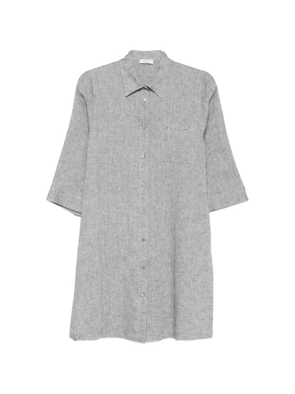 Peserico Linen/Flax 100% shirt in grey