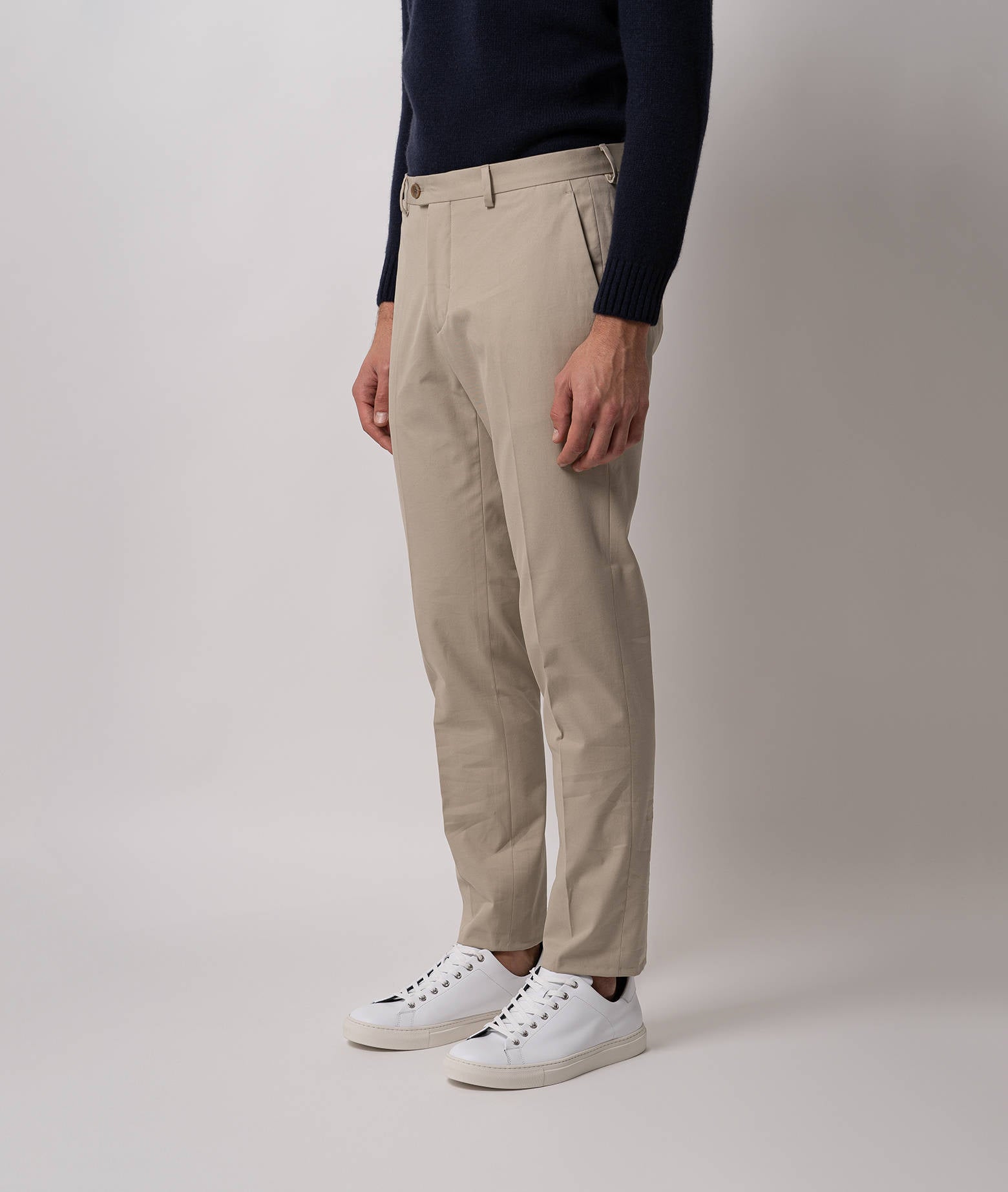 Cotton Chino Gstaad Ivory Sportswear Trousers